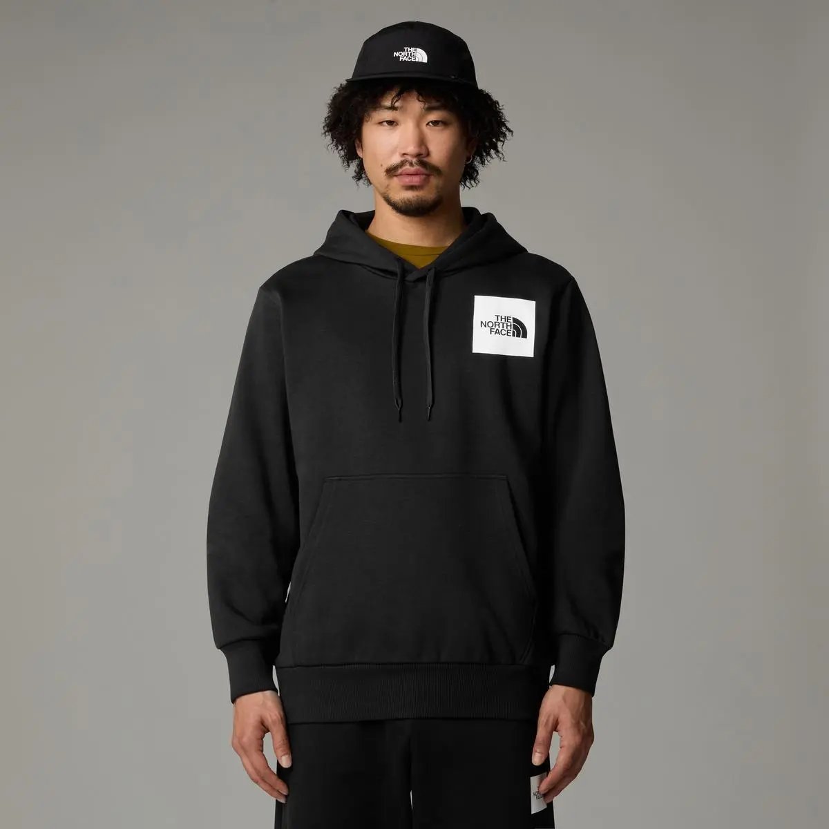 NF0A89EU M FINE HOODIE NERO THE NORTH FACE