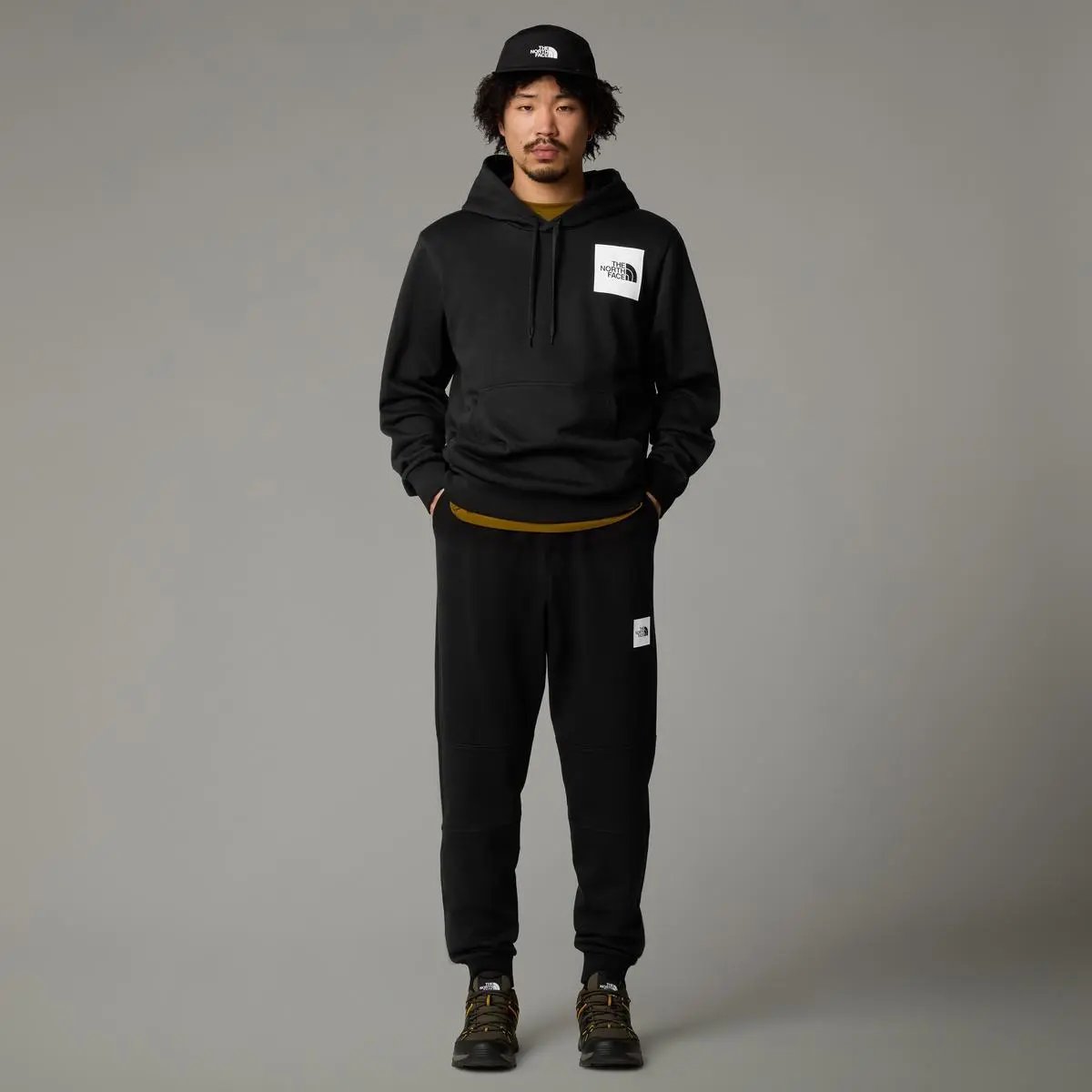 NF0A89EU M FINE HOODIE NERO THE NORTH FACE