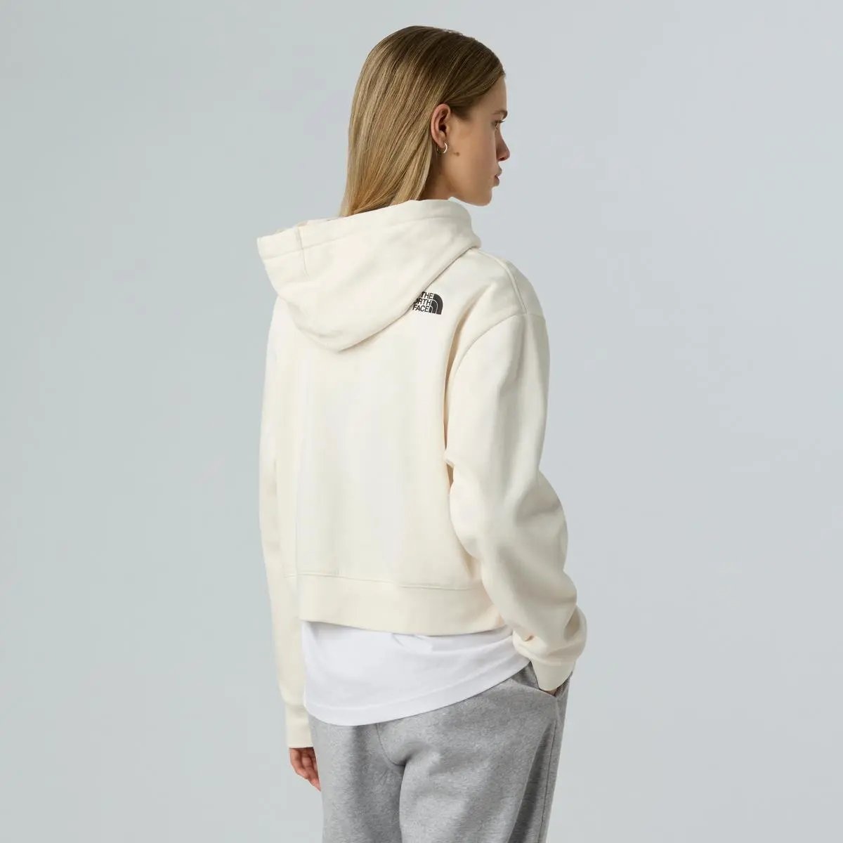 NF0A89EX W ESSENTIAL CROP HOODIE PANNA THE NORTH FACE