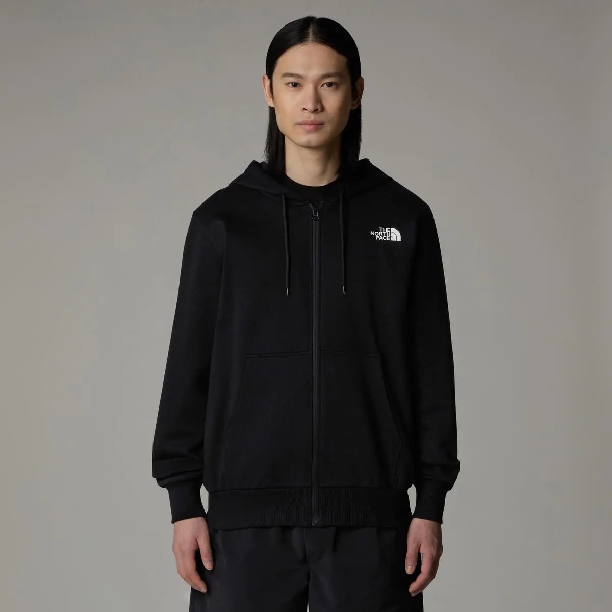 NF0A89FD M SIMPLE DOME FULL ZIP NERO THE NORTH FACE