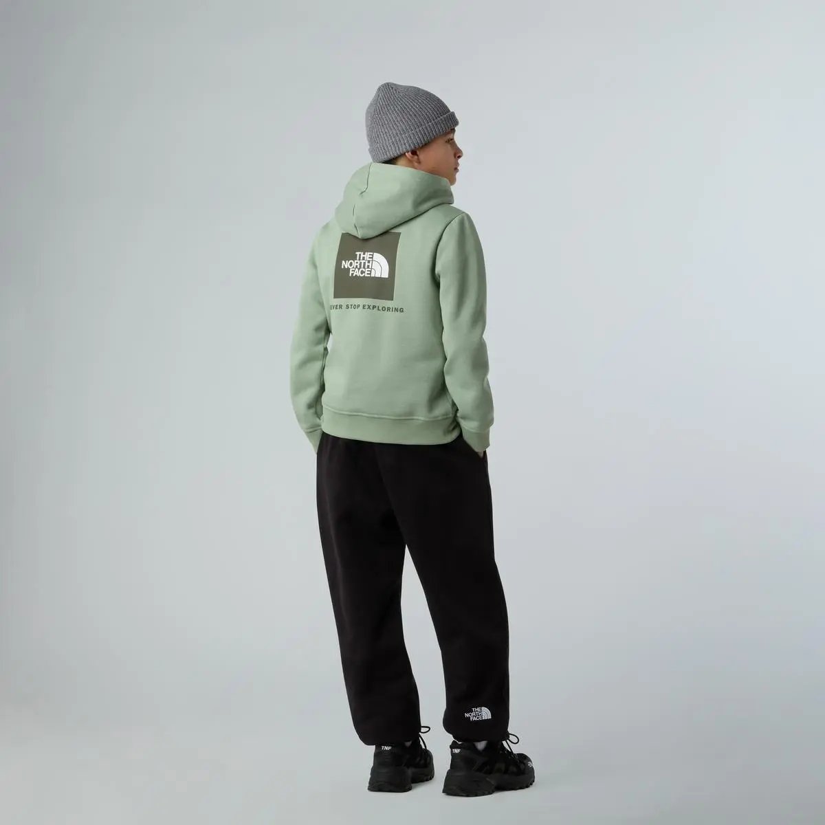 NF0A89H9 TEEN BOX NSE REG HOODIE VERDE THE NORTH FACE