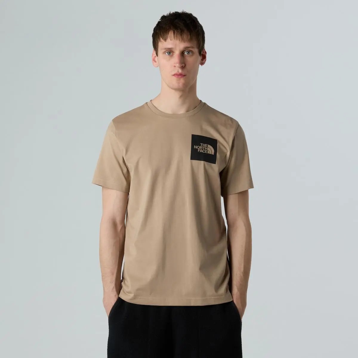 NF0A8A6M M SS FINE TEE CAMEL THE NORTH FACE