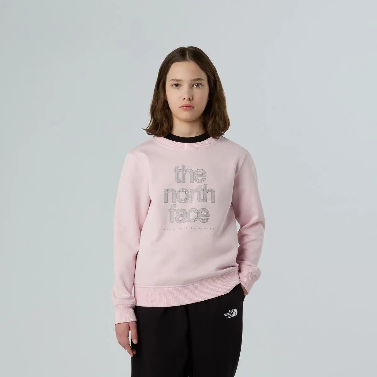 NF0A8EAP G REFLECT LOGO CREW ROSA THE NORTH FACE