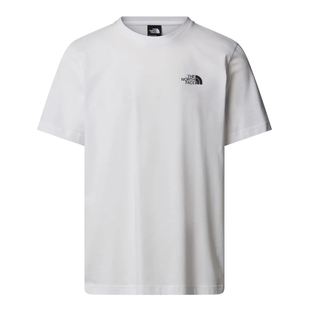 NF0A8EE7 M VERTICAL LOGO SS TEE BIANCO THE NORTH FACE