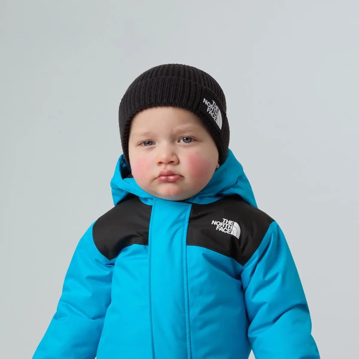 NF0A8F1 BABY LOGO BOX BEANIE NERO THE NORTH FACE