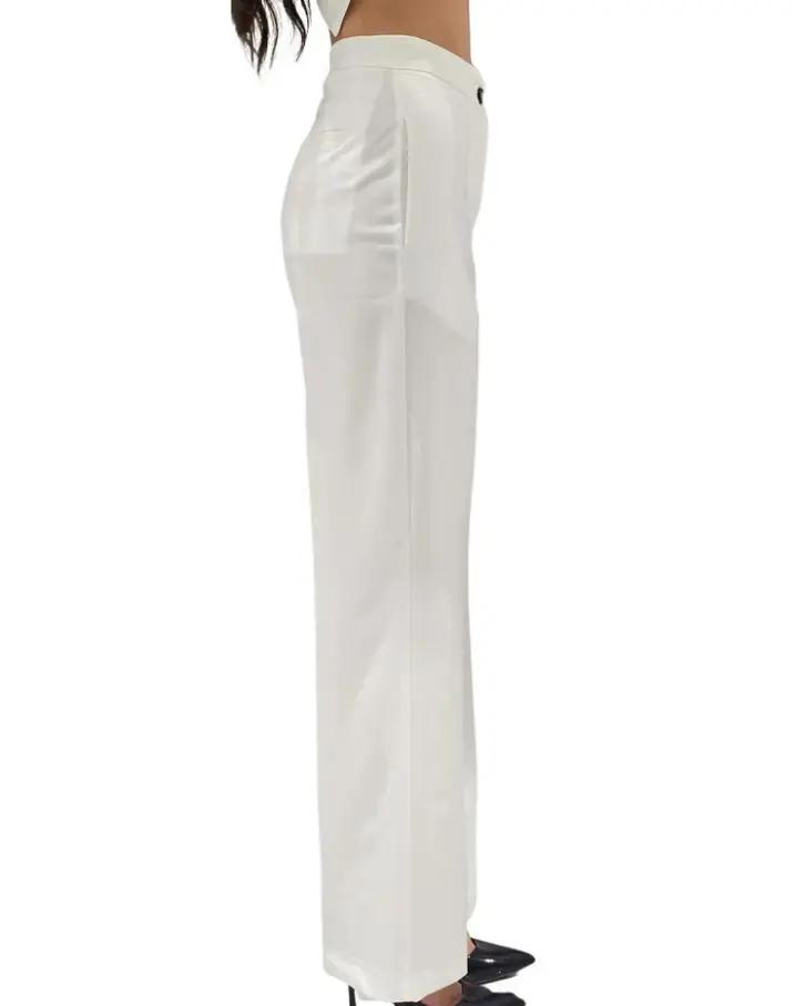 TD0295 PANTALONE BIANCO VICOLO
