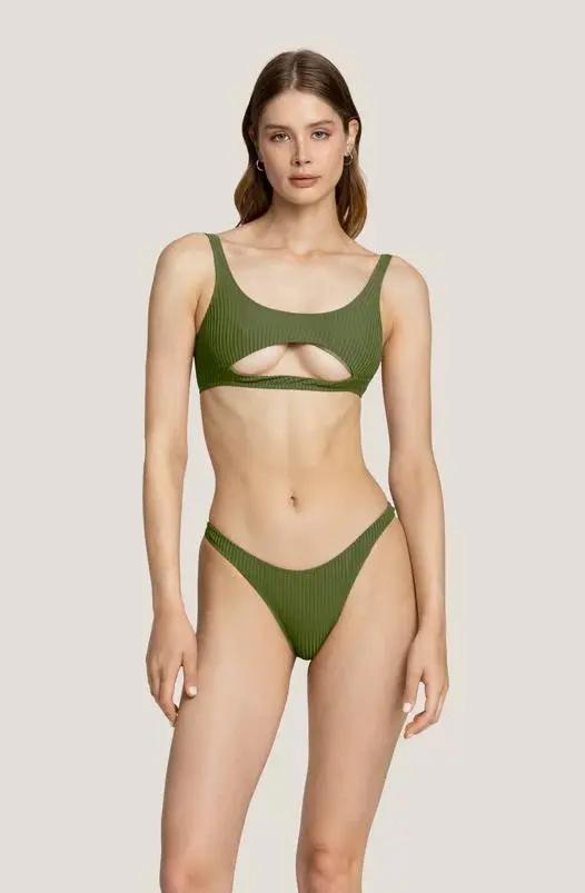 WBWBK5239 TOP RIBS COLOUR VERDE 4GIVENESS