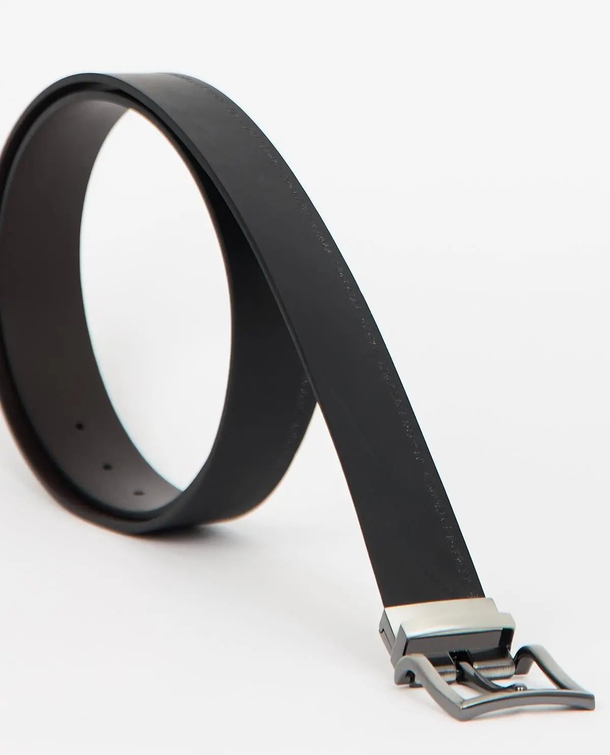 XM000609 AF12708 CINTURA CON ARDIGLIONE NERO/MARRONE ARMANI