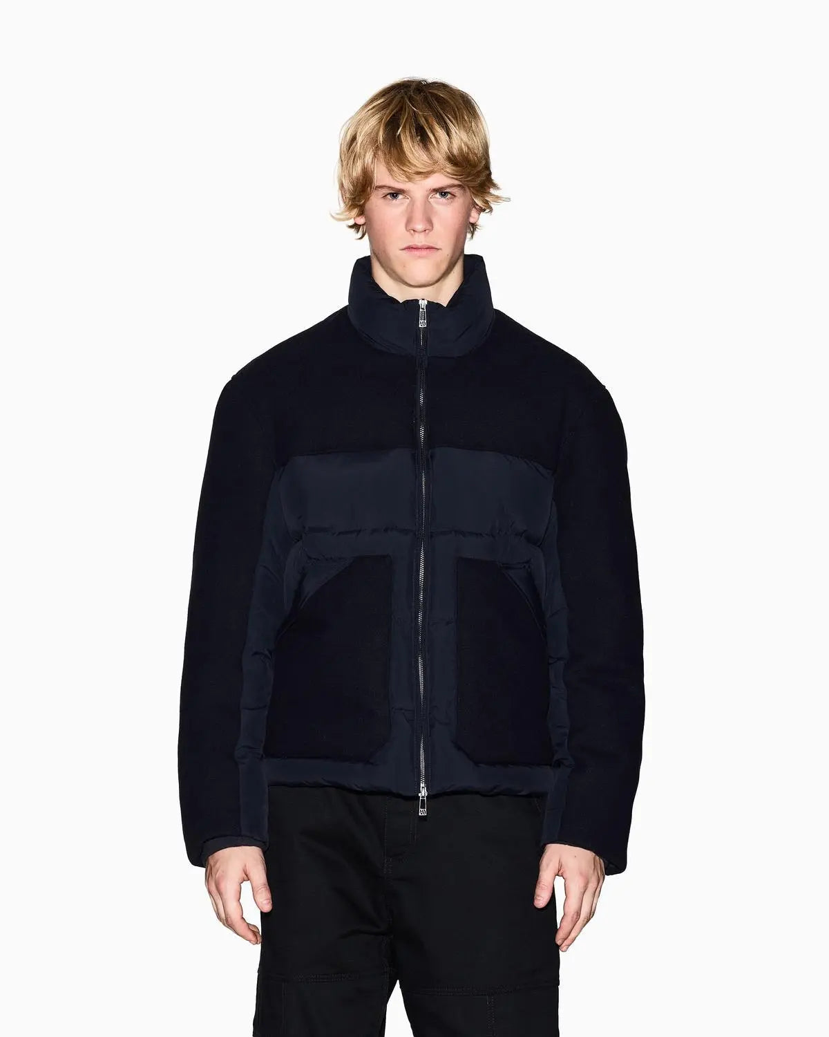 XM001122 AF16340 BLOUSON JACKET BLU NAVY ARMANI