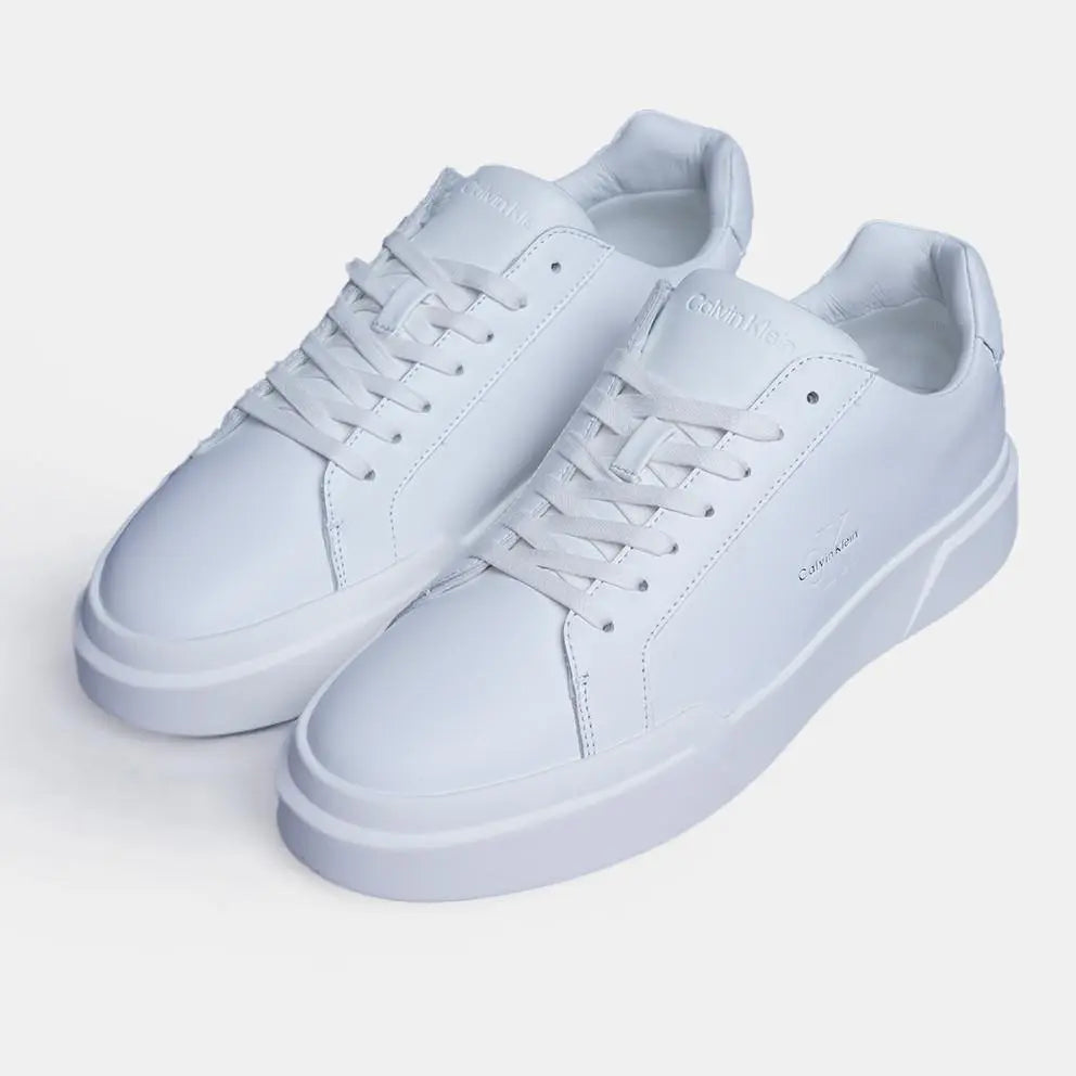 YM0YM01344 CHUNKY CUPSOLE LACEUP LTH BIANCO CALVIN KLEIN