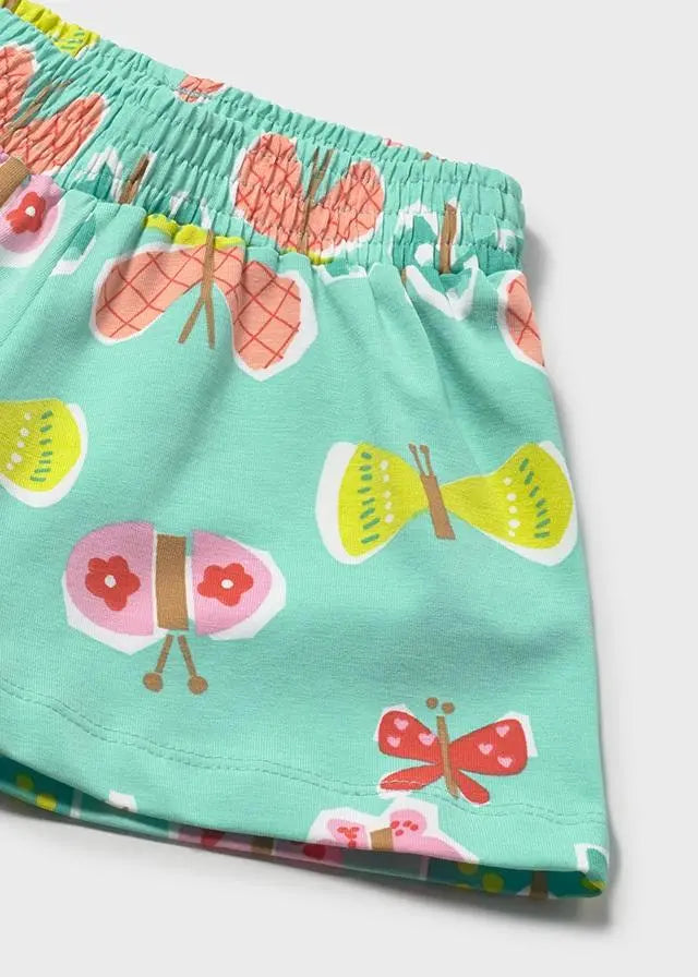 1204 PANTALONE CORTO STAMPATO TURCHESE MAYORAL