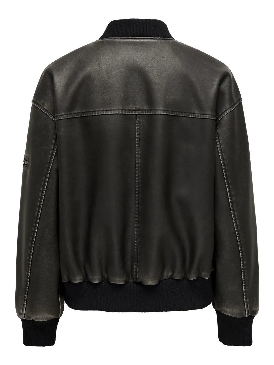 15319095 ONLHALLI FAUX LEATH OVERSIZE BOMBER NERO ONLY