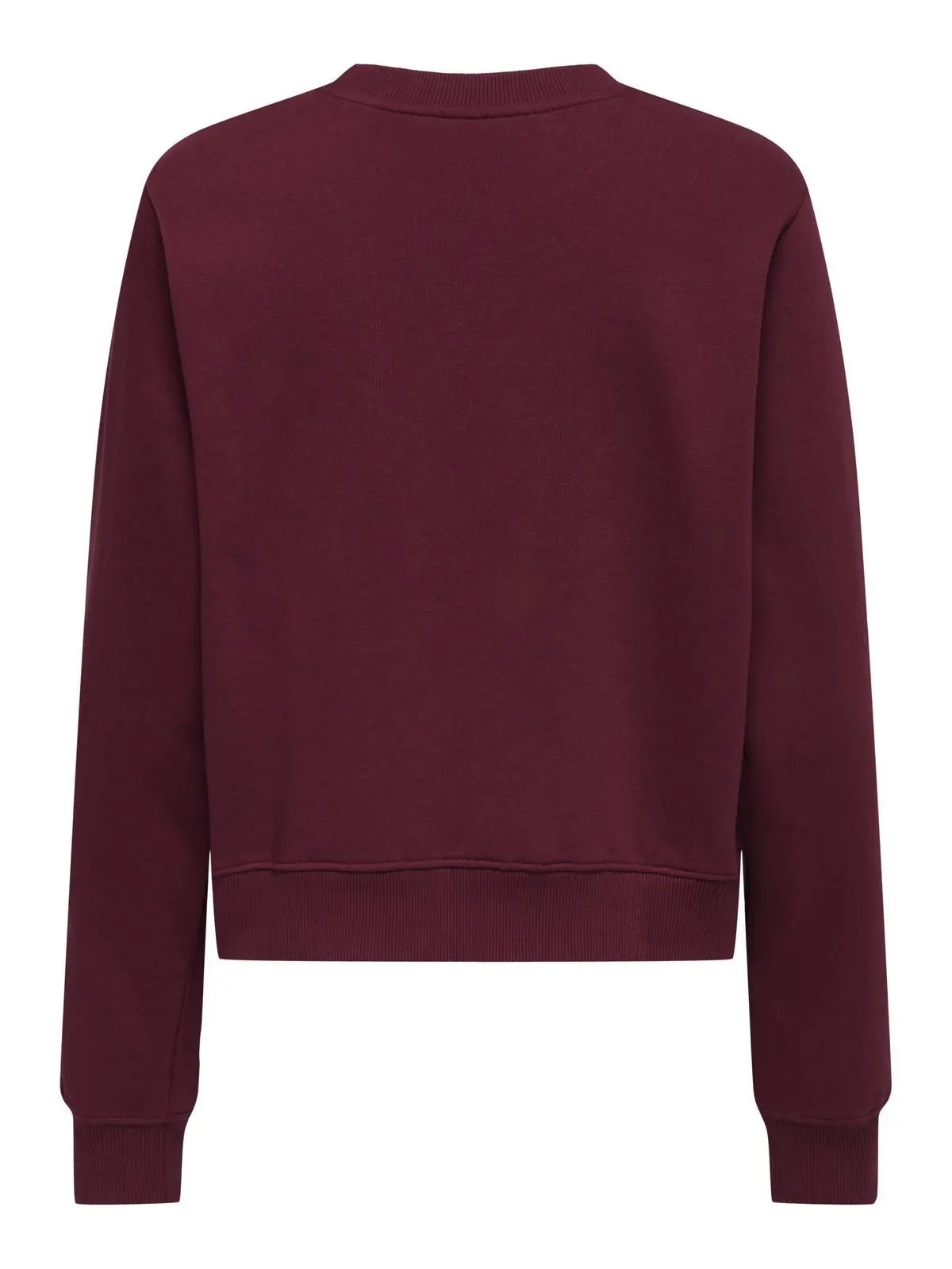 15363143 ONLBILA L/S BEAR O-NECK CS US BORDEAUX ONLY