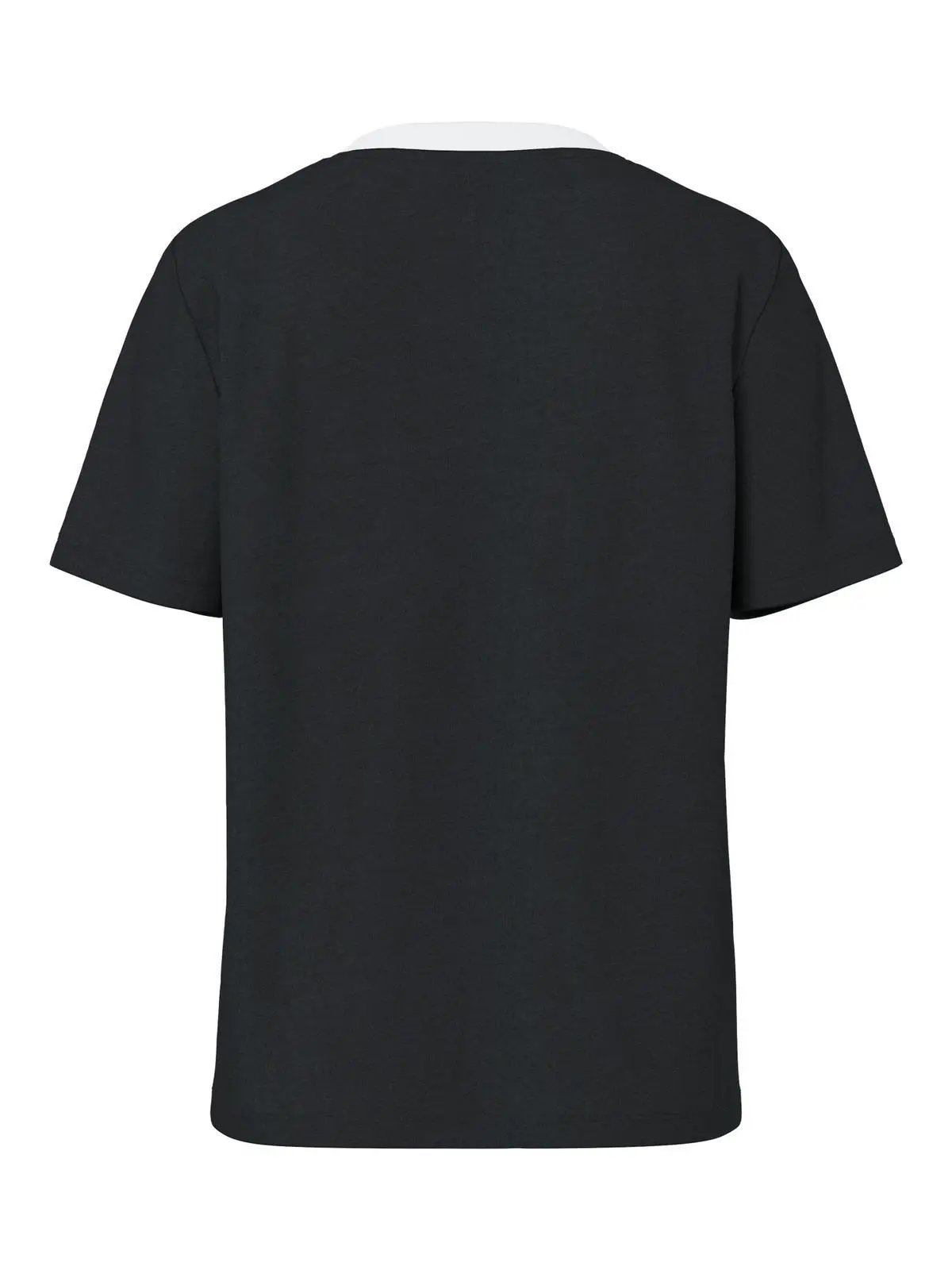 17140802 PCRIA SS SOLID TEE NOOS NERO PIECES