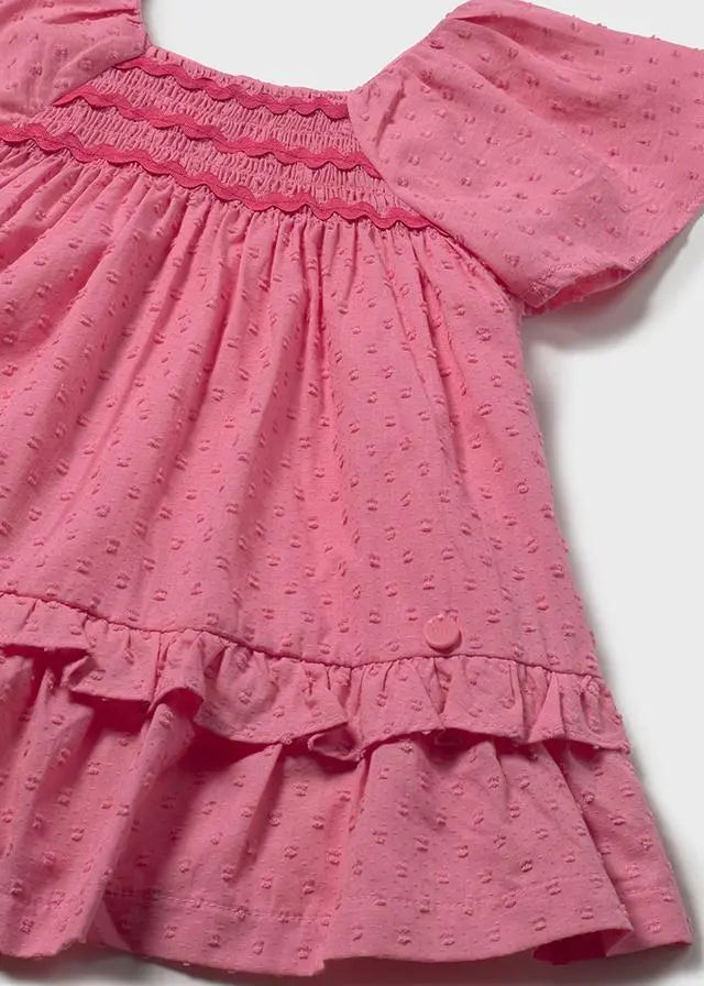 1912 VESTITO FRANGETTATO ROSA MAYORAL