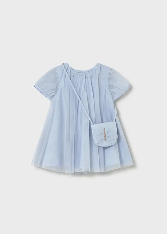 1917 VESTITO TULLE CON BORSA CIELO MAYORAL