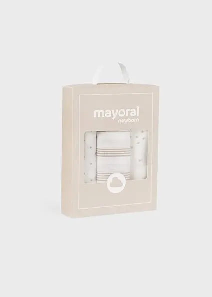 19323 SET 3 GARZE PICCOLE ECRU MAYORAL