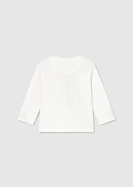 2058 MAGLIETTA M/L ORSO PANNA MAYORAL