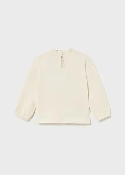 2075 MAGLIETTA M/L CREMA/BLU MAYORAL