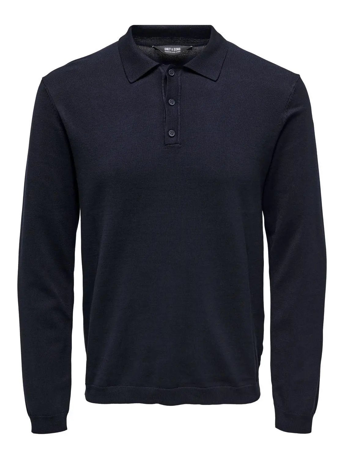 22021184 ONSWYLER LIFE REG 14 LS POLO KNIT BLU SCURO ONLY&SONS