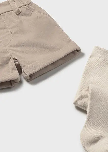 2259 COMPL.PANT CORTO E CALZAMAGLIA BEIGE MAYORAL