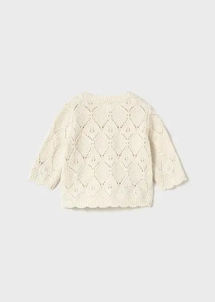 2332 GIACCHINO LUNGO TRICOT PANNA MAYORAL