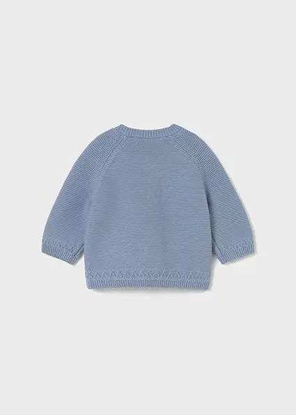 2337 CARDIGAN GIROCOLLO TRICOT BLU MAYORAL
