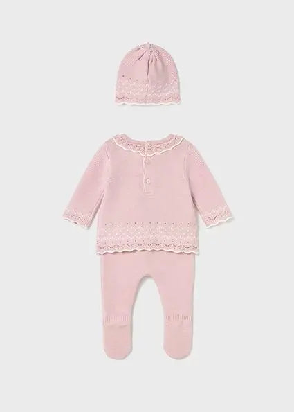 2556 COMPL.GHETTINA E CAPPO.TRICOT ROSA QUARZO MAYORAL