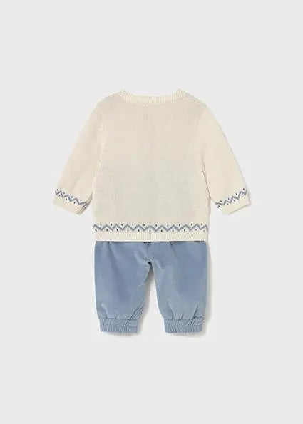 2580 COMP.PANT LUNGO E MAGLIA BLU MAYORAL