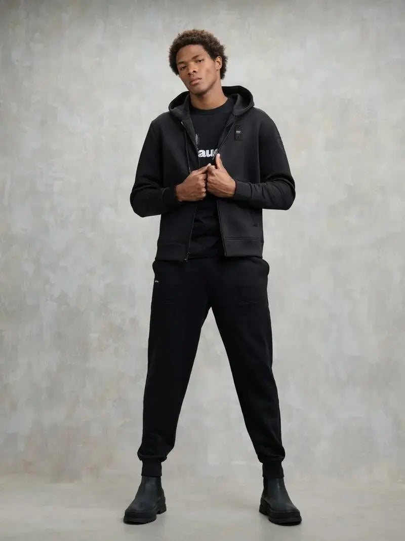 25WBLUF02093 004745 COLBY FELPA APERTA CAPPUCCIO NERO BLAUER