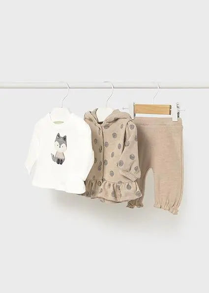 2608 TUTA TRICOT 3 PEZZI CEREALE MAYORAL