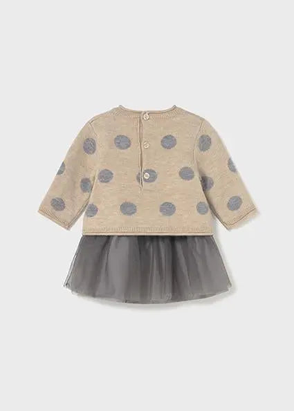 2808 VESTITO TRICOT TULL CEREALE MAYORAL