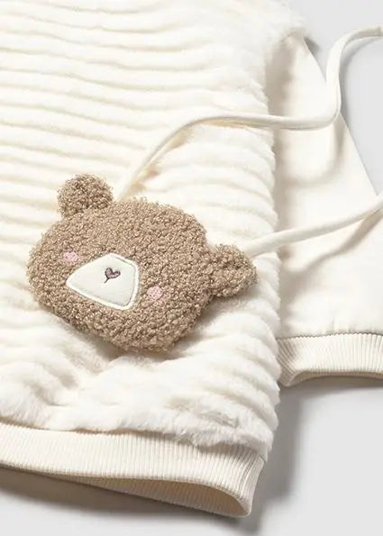 2919 VESTITO CON BORSA PANNA MAYORAL