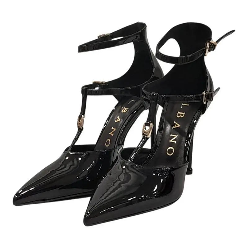 2974 DECOLTE' VERNICE NERO ALBANO