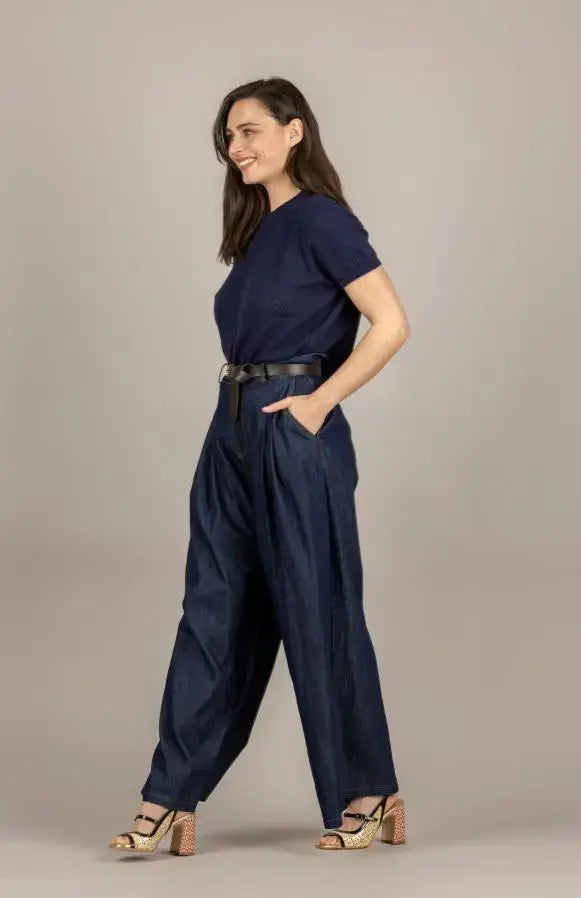 2AB2158 KNITWEAR BLU VICOLO