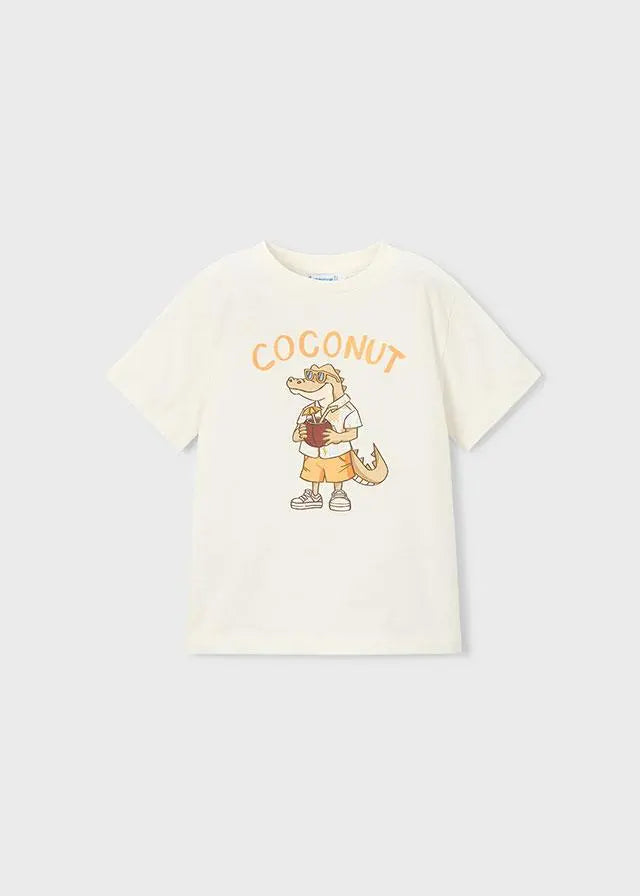 3062 MAGLIETTA M/C CROCODILE PANNA MAYORAL