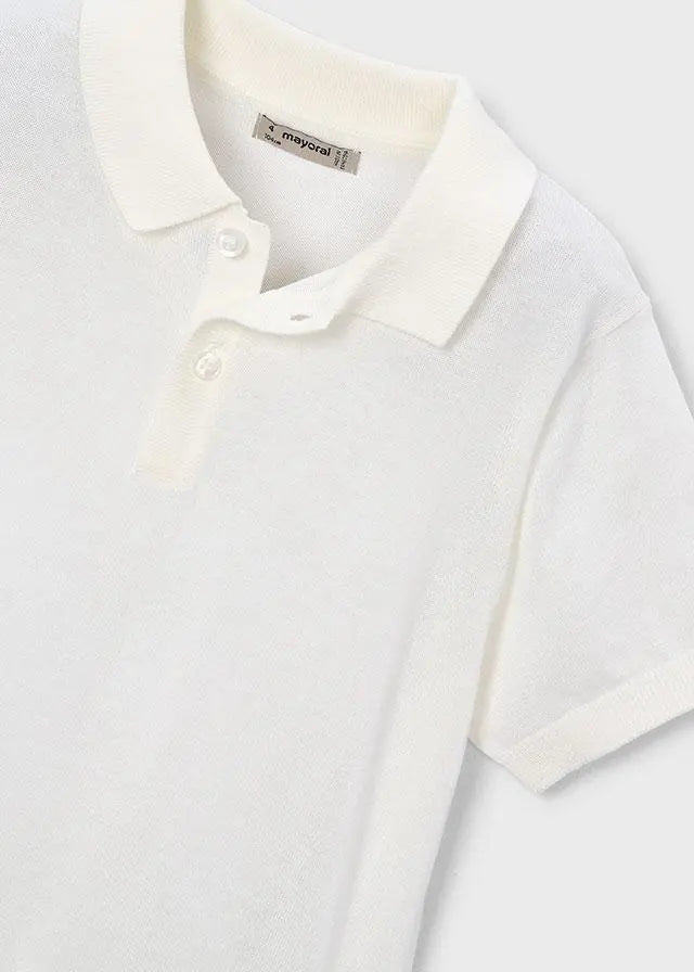 3106 POLO M/C TRICOT PANNA MAYORAL
