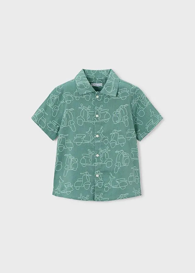 3115 CAMICIA M/C STAMPATA ALGA MAYORAL