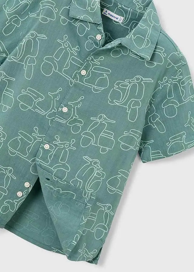 3115 CAMICIA M/C STAMPATA ALGA MAYORAL