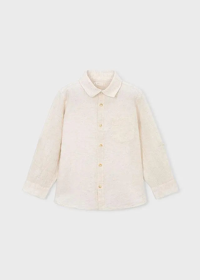 3119 CAMICIA M/L LINO AVENA MAYORAL