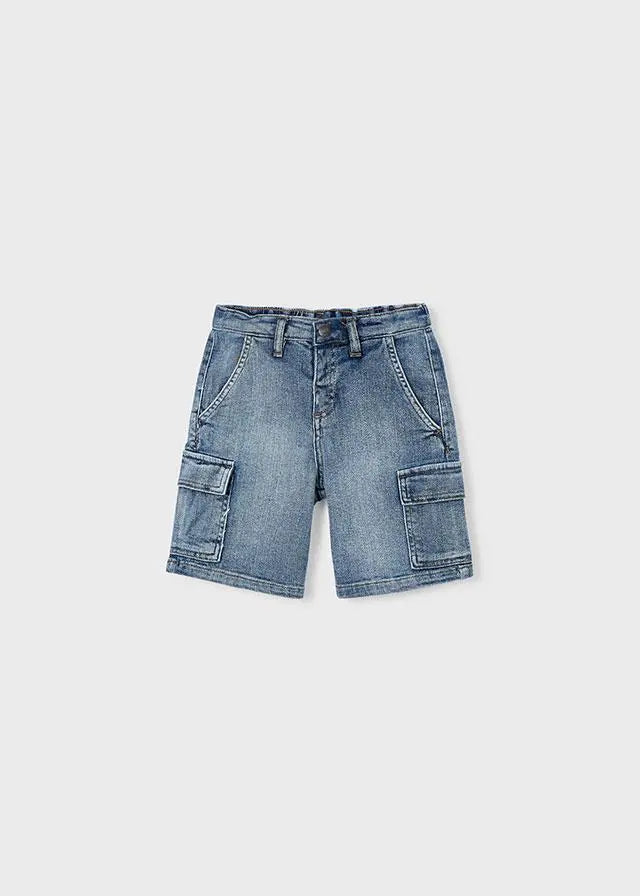 3206 SUPER BERMUDA DENIM CARGO DENIM CHIARO MAYORAL