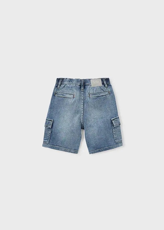 3206 SUPER BERMUDA DENIM CARGO DENIM CHIARO MAYORAL