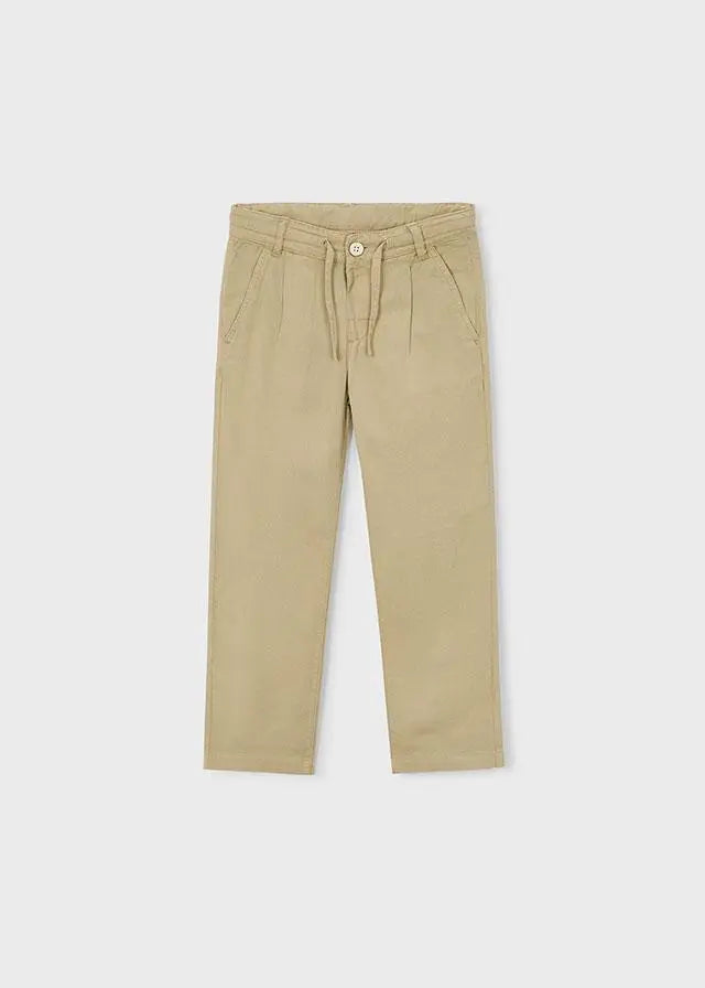 3576 PANTALONE LINO RELAXED MOKA MAYORAL