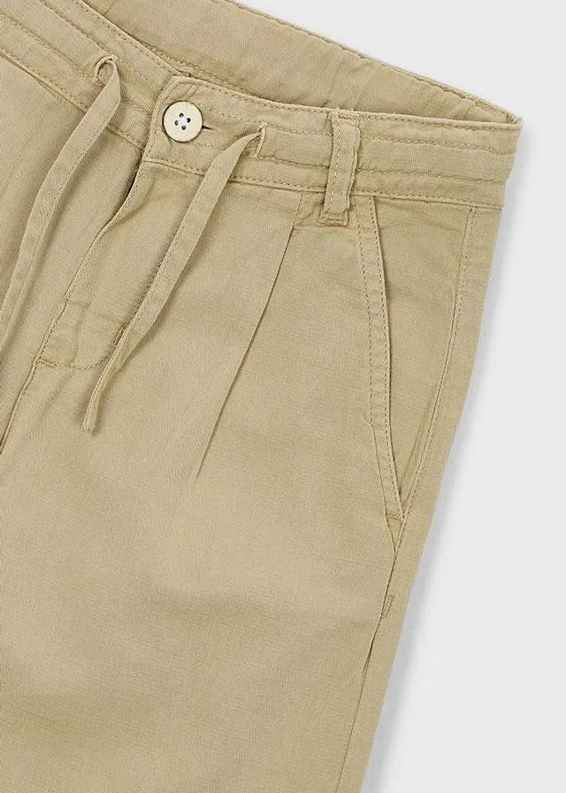 3576 PANTALONE LINO RELAXED MOKA MAYORAL