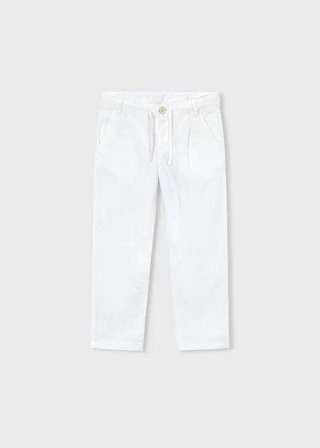 3576 PANTALONE LINO RELAXED PANNA MAYORAL