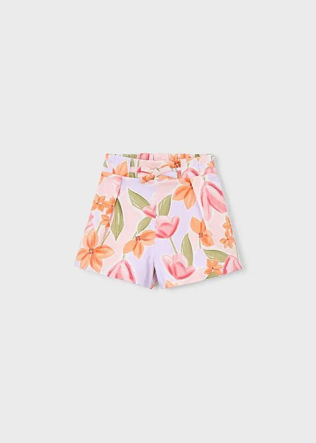 3906 GONNA PANTALONE STAMPATA ROSA MAYORAL