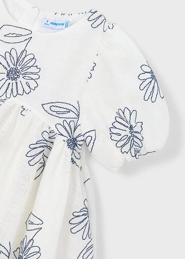 3921 VESTITO RUSTICO STAMPA PANNA MAYORAL