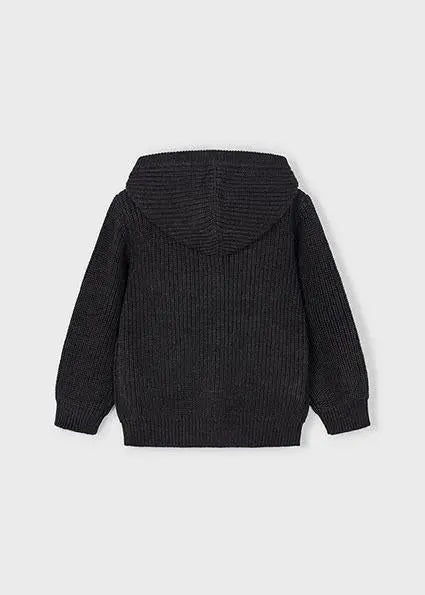 4386 FELPA TRICOT CON CAPPUCCIO GRIGIO SCURO MAYORAL