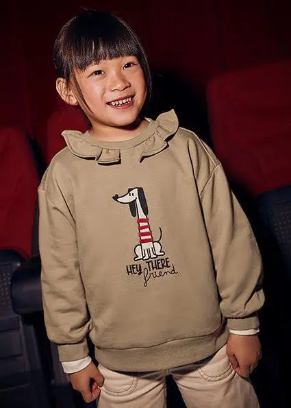 4430 FELPA COLLO VOLANT CAMMELLO MAYORAL