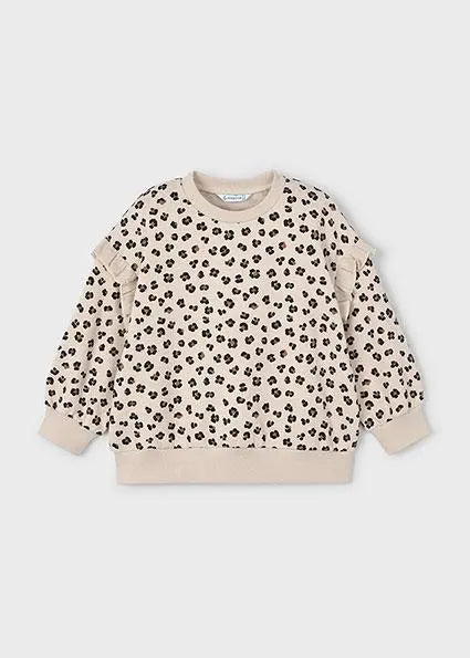 4433 FELPA VOLANT MANICHE SABBIA MAYORAL